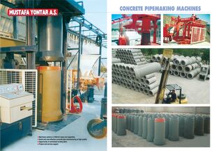 nova Mustafa Yontar Pipemaking Machines for Multiplet Moulds oprema za proizvodnju betonskih blokova