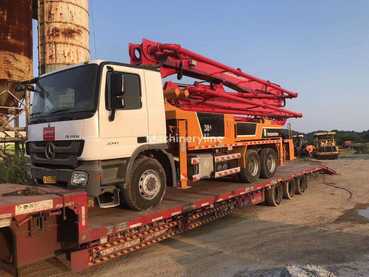 Putzmeister 63m na šasiji Mercedes-Benz Concrete Pump truck 38m pumpa za beton