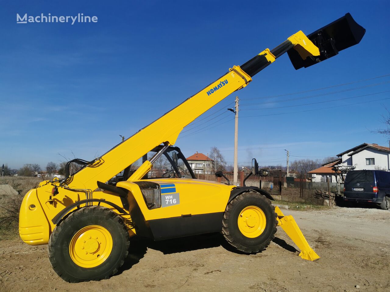 Komatsu WH716 with telescopic Acces platform teleskopski prednji utovarivač