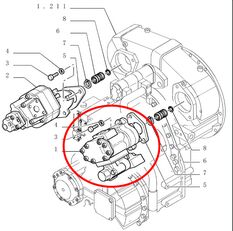 CNH 76044275 hidraulična pumpa za Fiat-Hitachi W190 prednjeg utovarivača