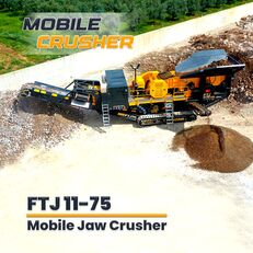 novo FABO FTJ 11-75 MOBILE JAW CRUSHER 150-300 TPH | AVAILABLE IN STOCK pokretno postrojenje za drobljenje